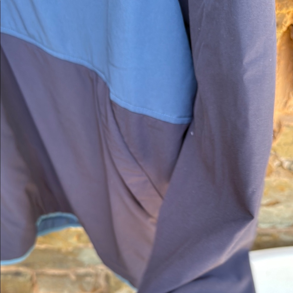 The North Face Blue Windbreaker Jacket with Mock Neck - Picture 7 of 12